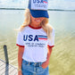 USA Home Of The Cowboys Trucker Hat