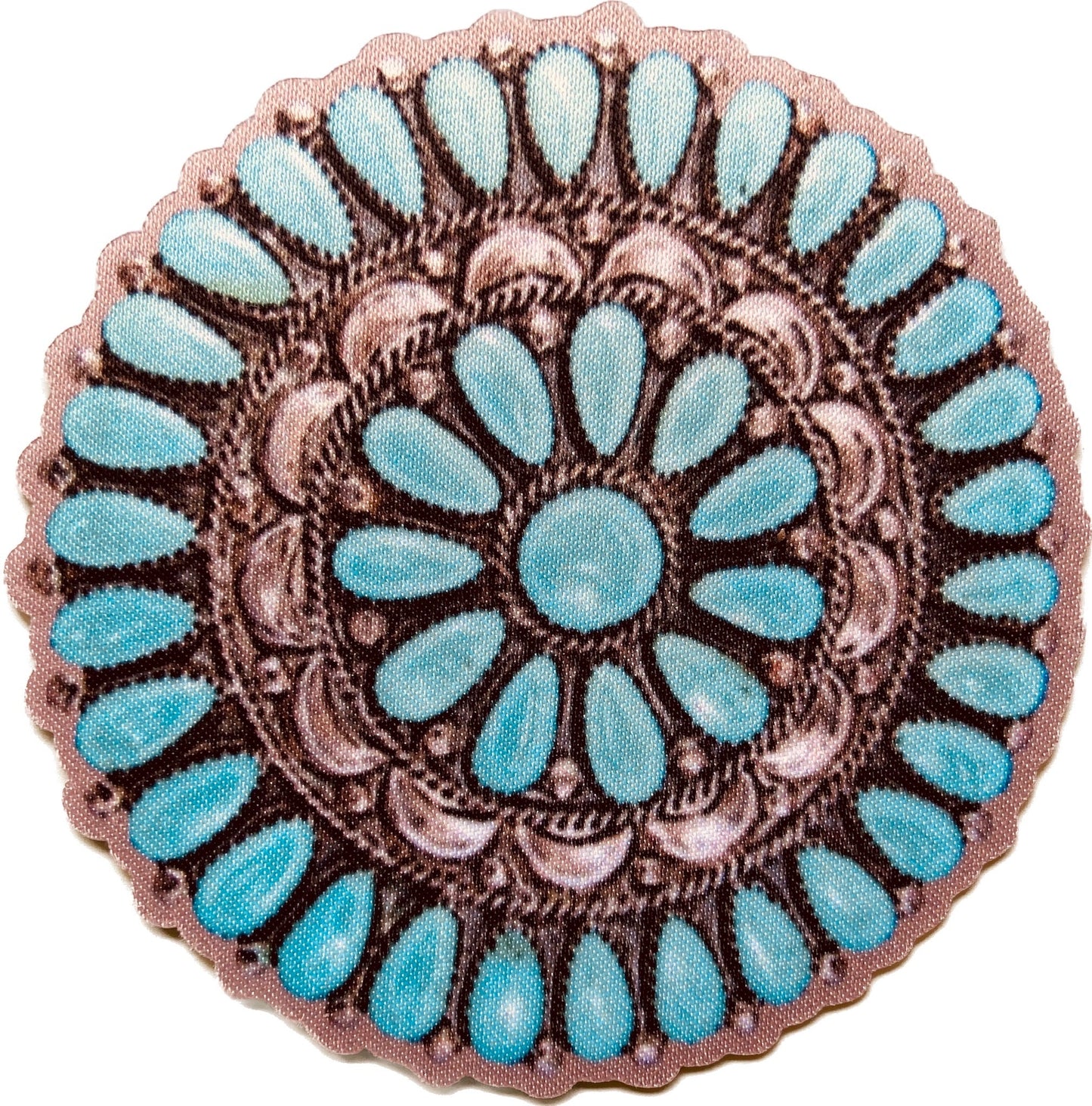 Large Turquoise Concho Patch