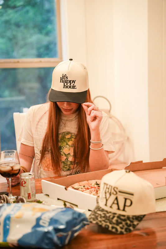 IT'S HAPPY HOUR CANVAS CAP