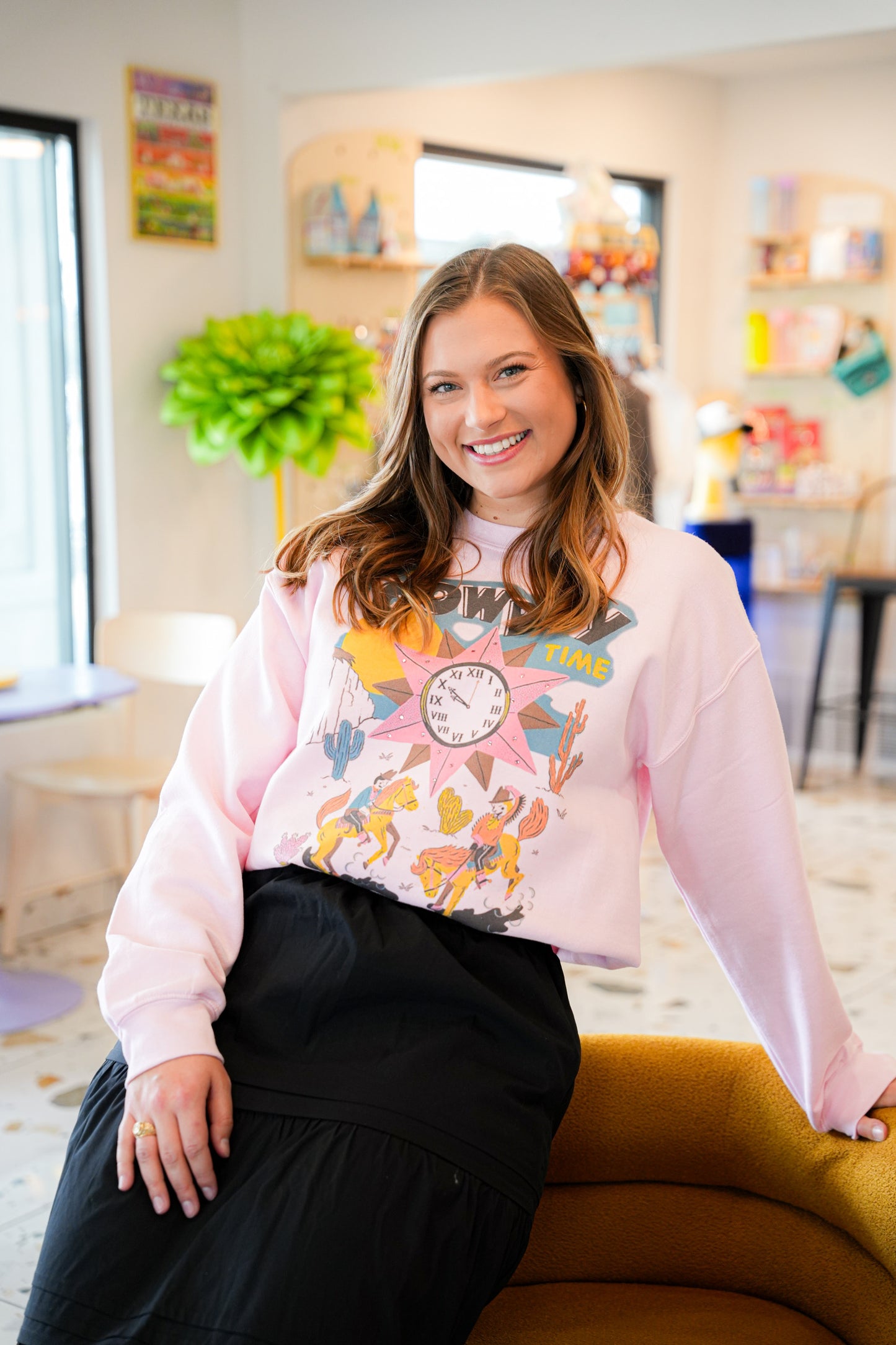 GINA IT'S COWBOY TIME TEE | CREWNECK