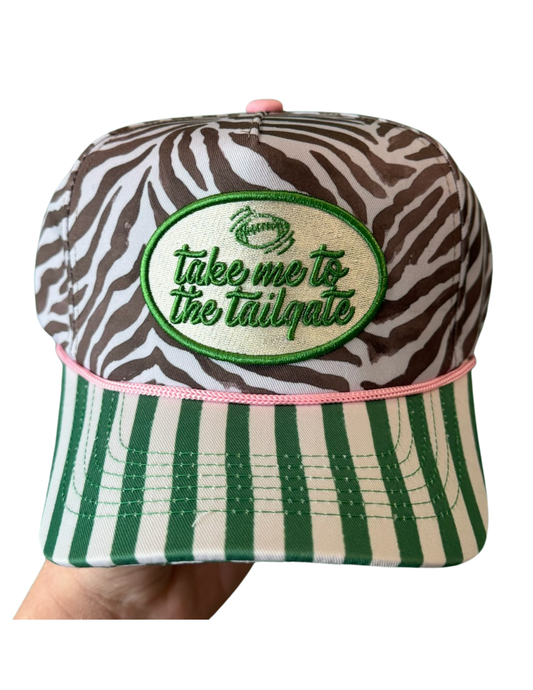 TAKE ME TO THE TAILGATE CANVAS CAP