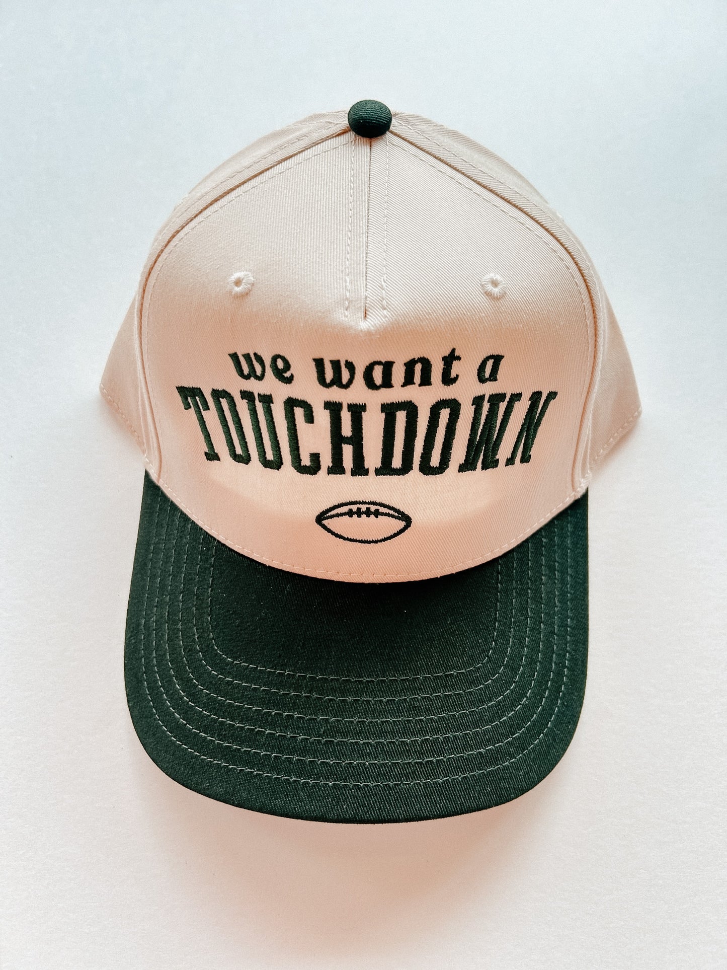 WE WANT A TOUCHDOWN CANVAS CAP