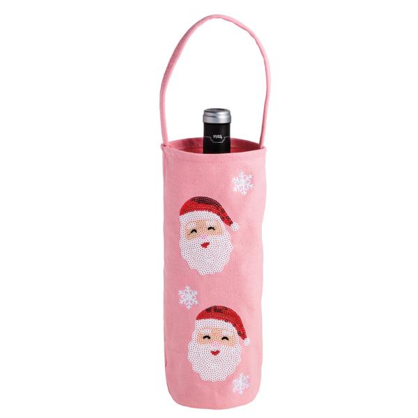 NUTCRACKER - SANTA SEQUIN WINE BAG
