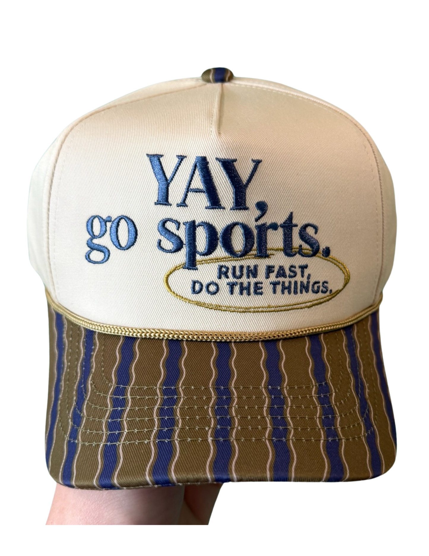YAY, GO SPORTS CANVAS CAP