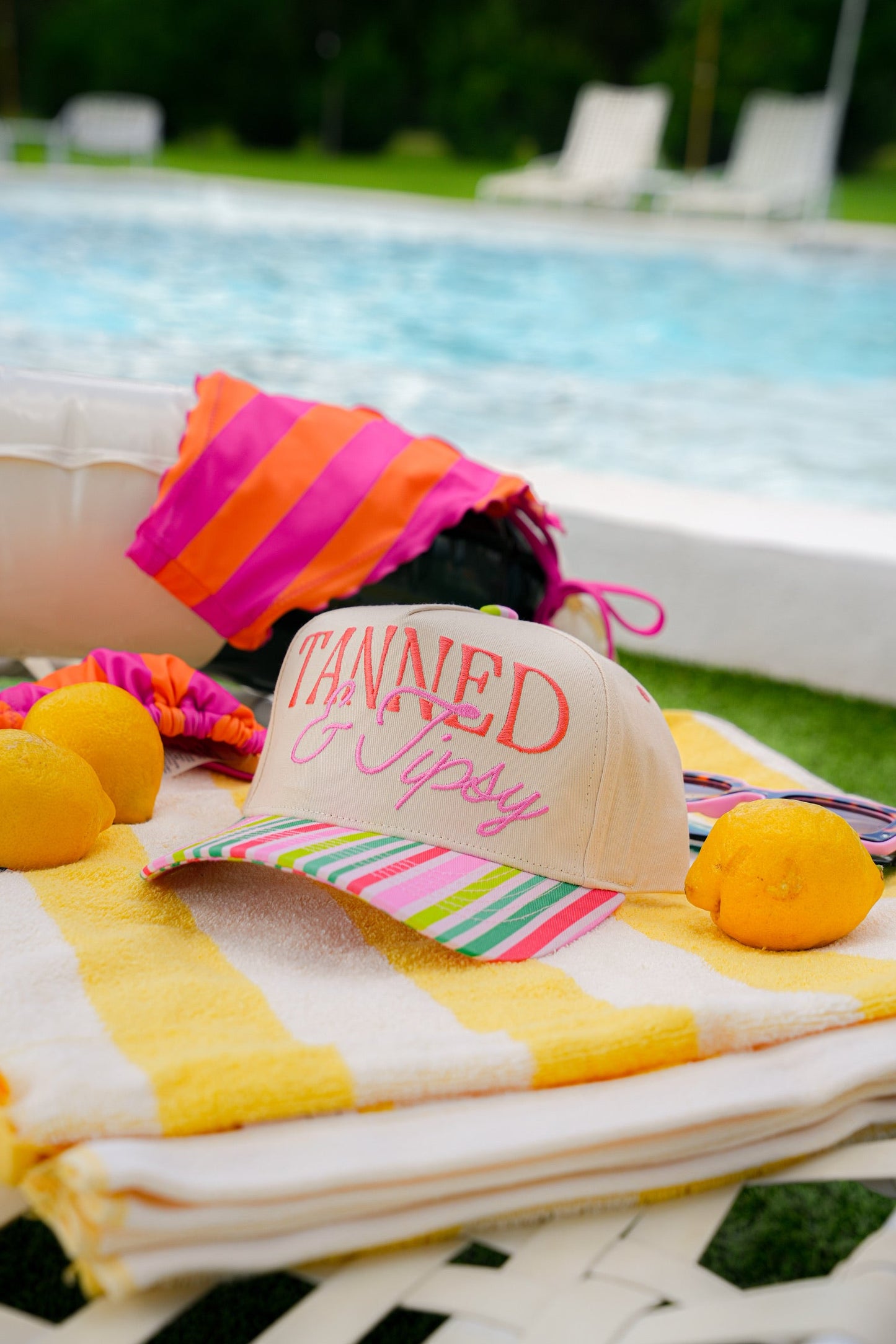 TANNED & TIPSY CANVAS CAP