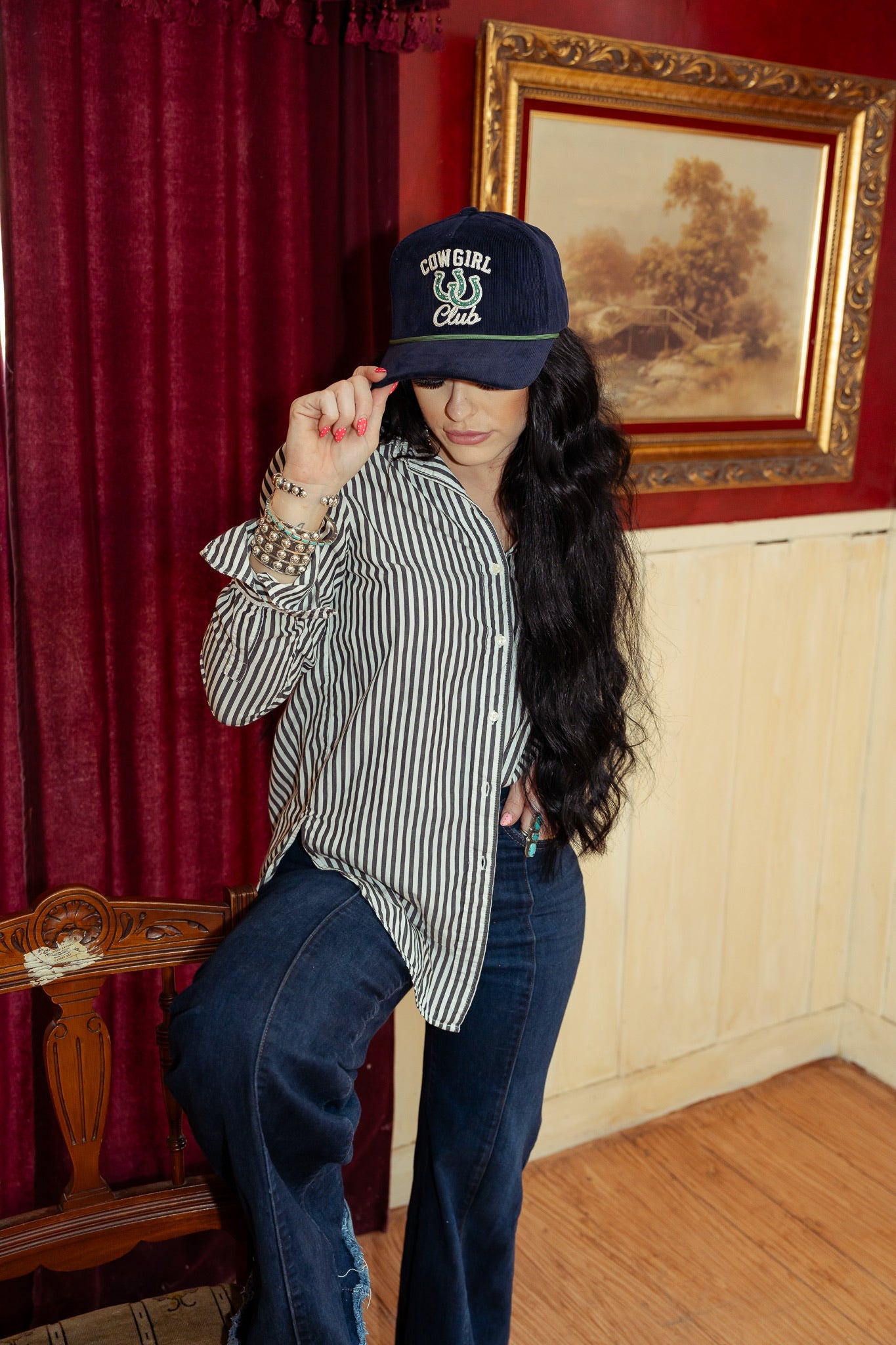 COWGIRL CLUB CANVAS CAP