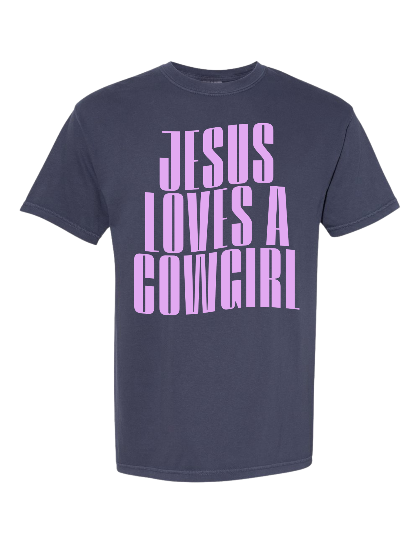 JESUS LOVES A COWGIRL TEE | CREWNECK