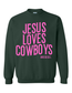 JESUS LOVES COWBOYS TEE | CREWNECK