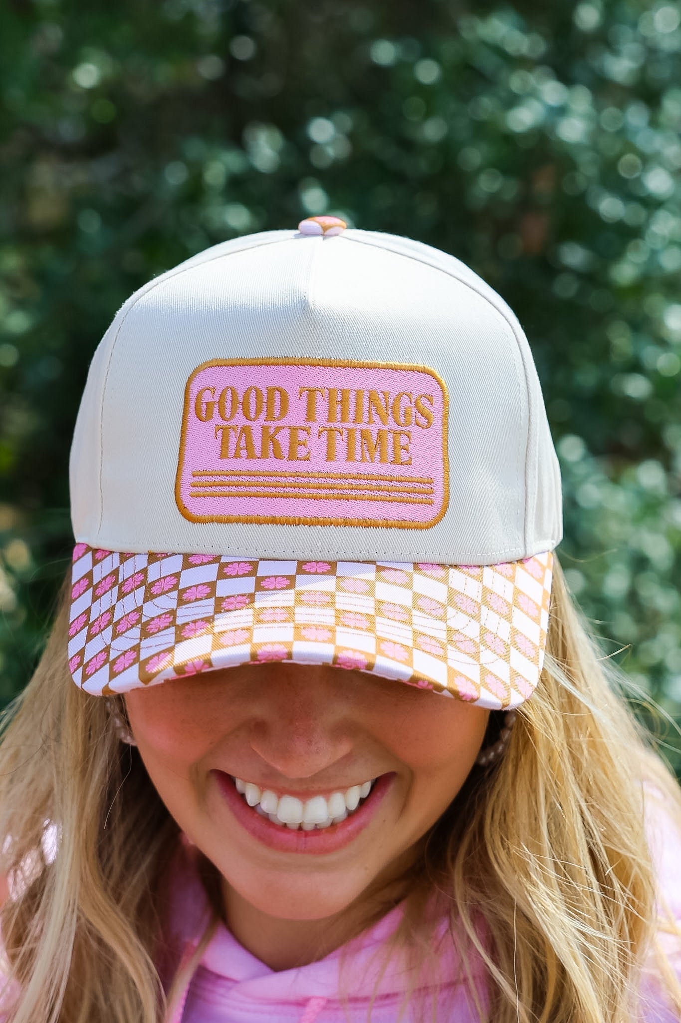 GOOD THINGS TAKE TIME CANVAS CAP