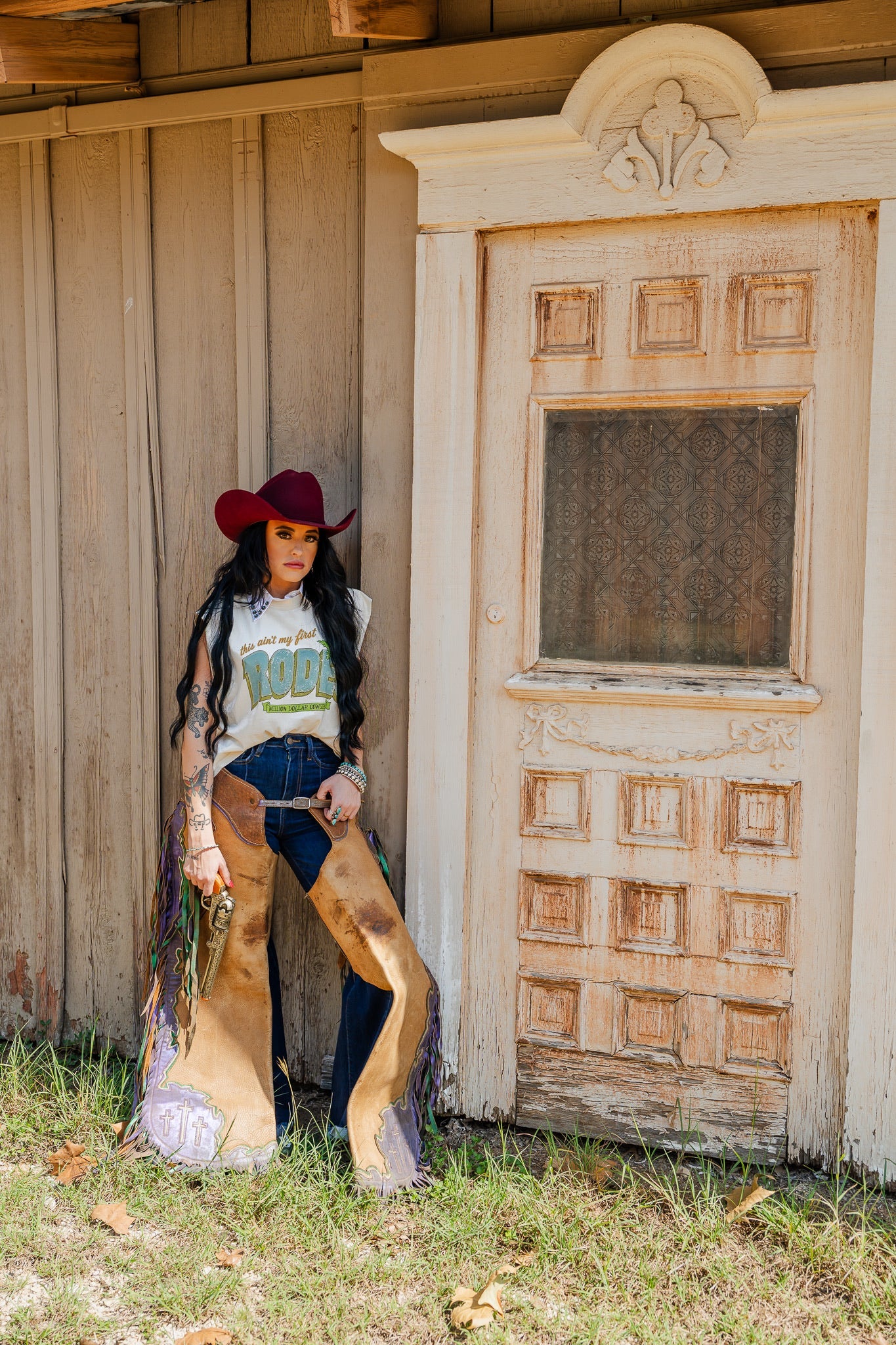 AIN’T MY FIRST RODEO (NEON) TANK | TEE