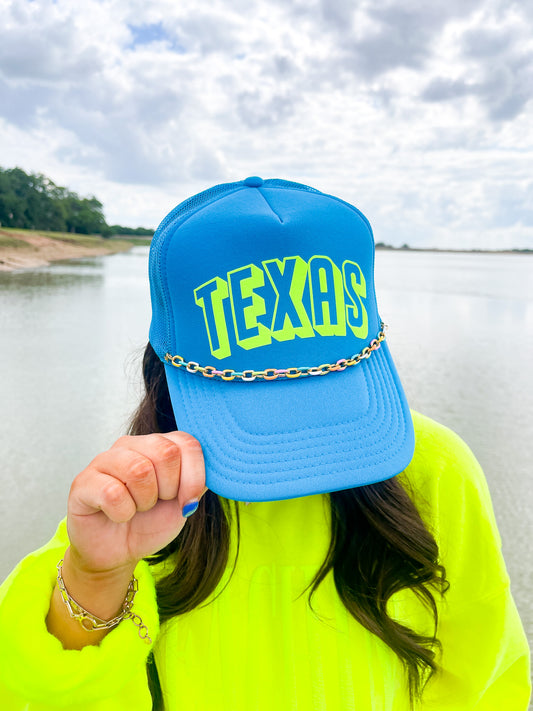 NEON TEXAS TRUCKER HAT