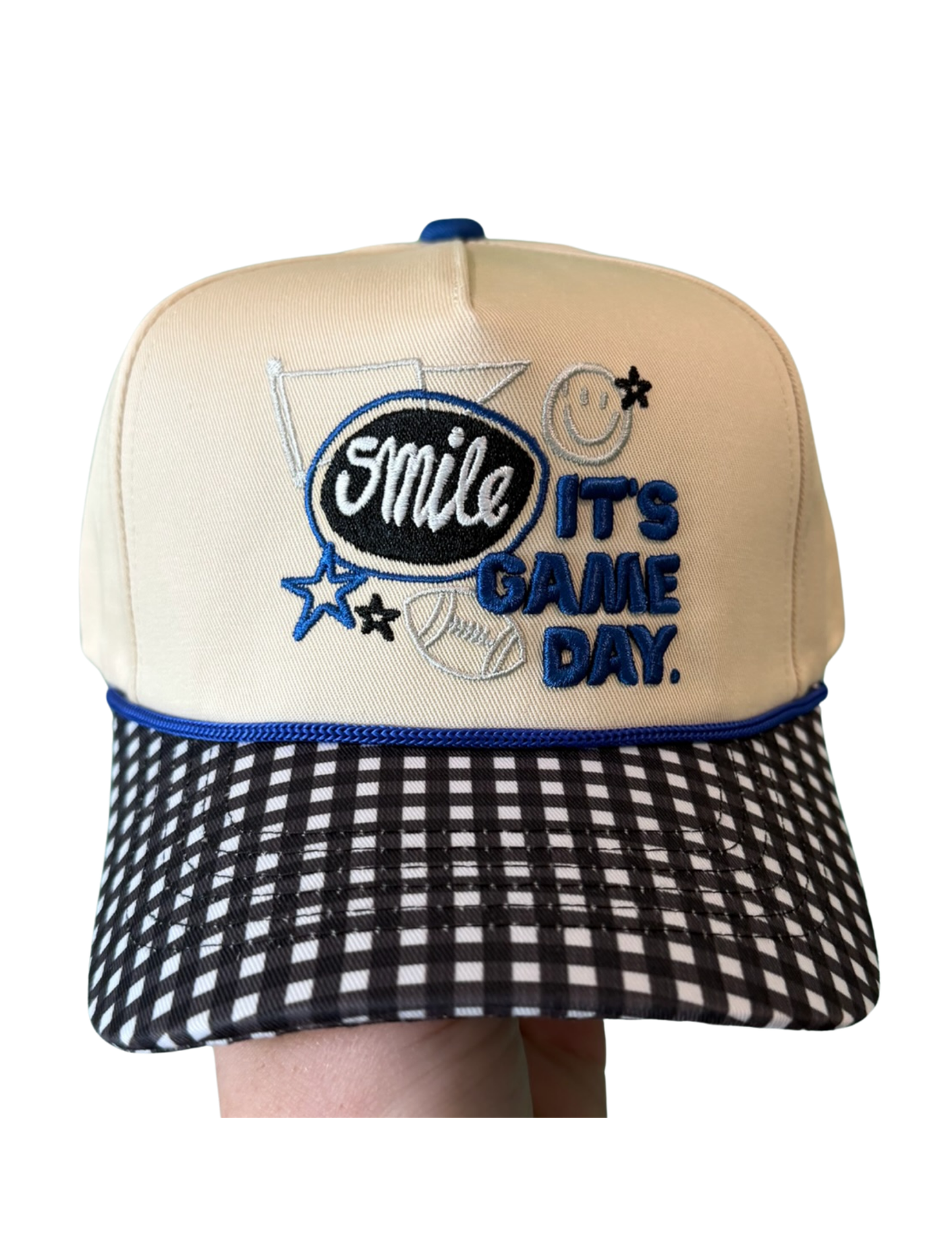 SMILE, IT’S GAME DAY CANVAS CAP