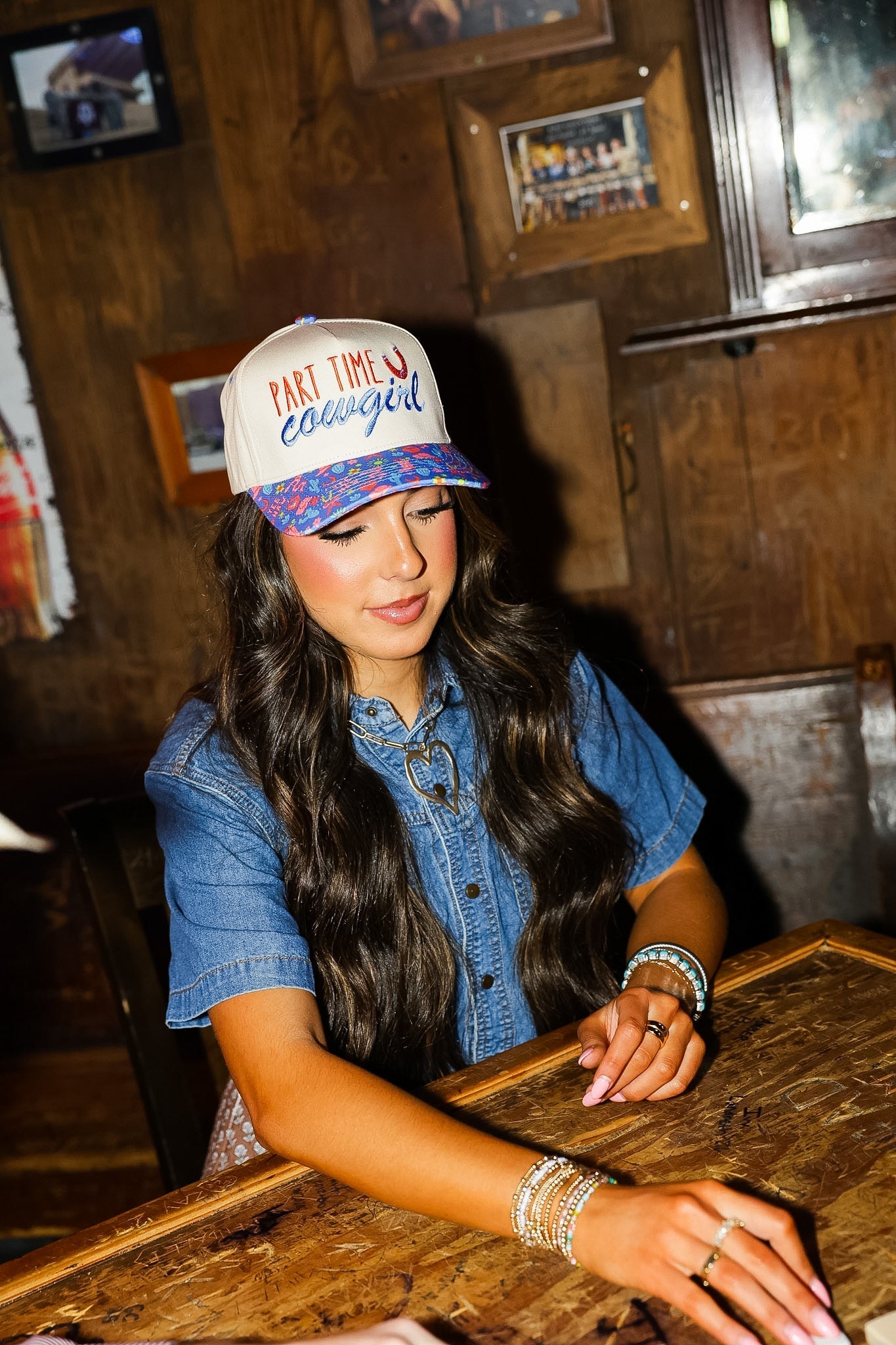 PART TIME COWGIRL CANVAS CAP
