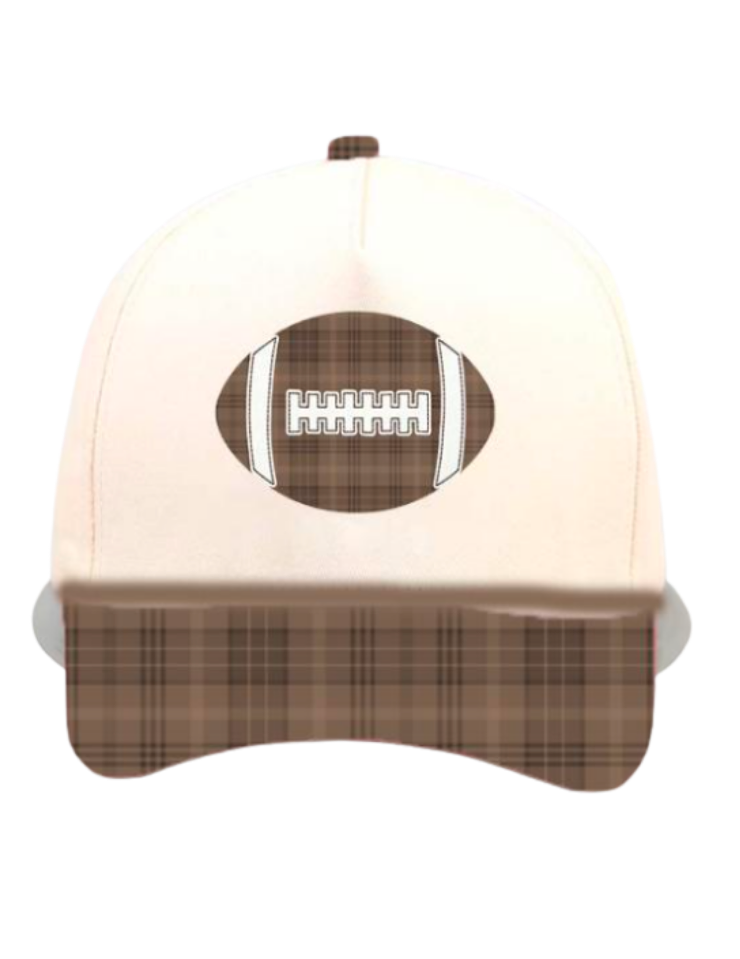 GINGHAM FOOTBALL CANVAS CAP