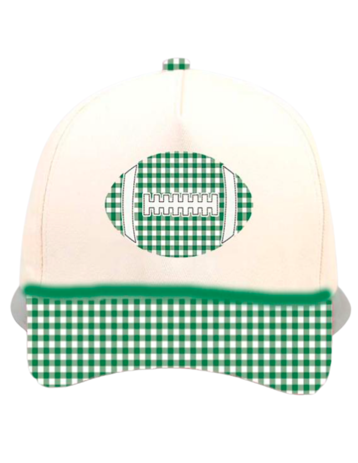 GINGHAM FOOTBALL CANVAS CAP