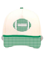 GINGHAM FOOTBALL CANVAS CAP