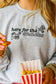HERE FOR THE SNACKS CUSTOM CREWNECK