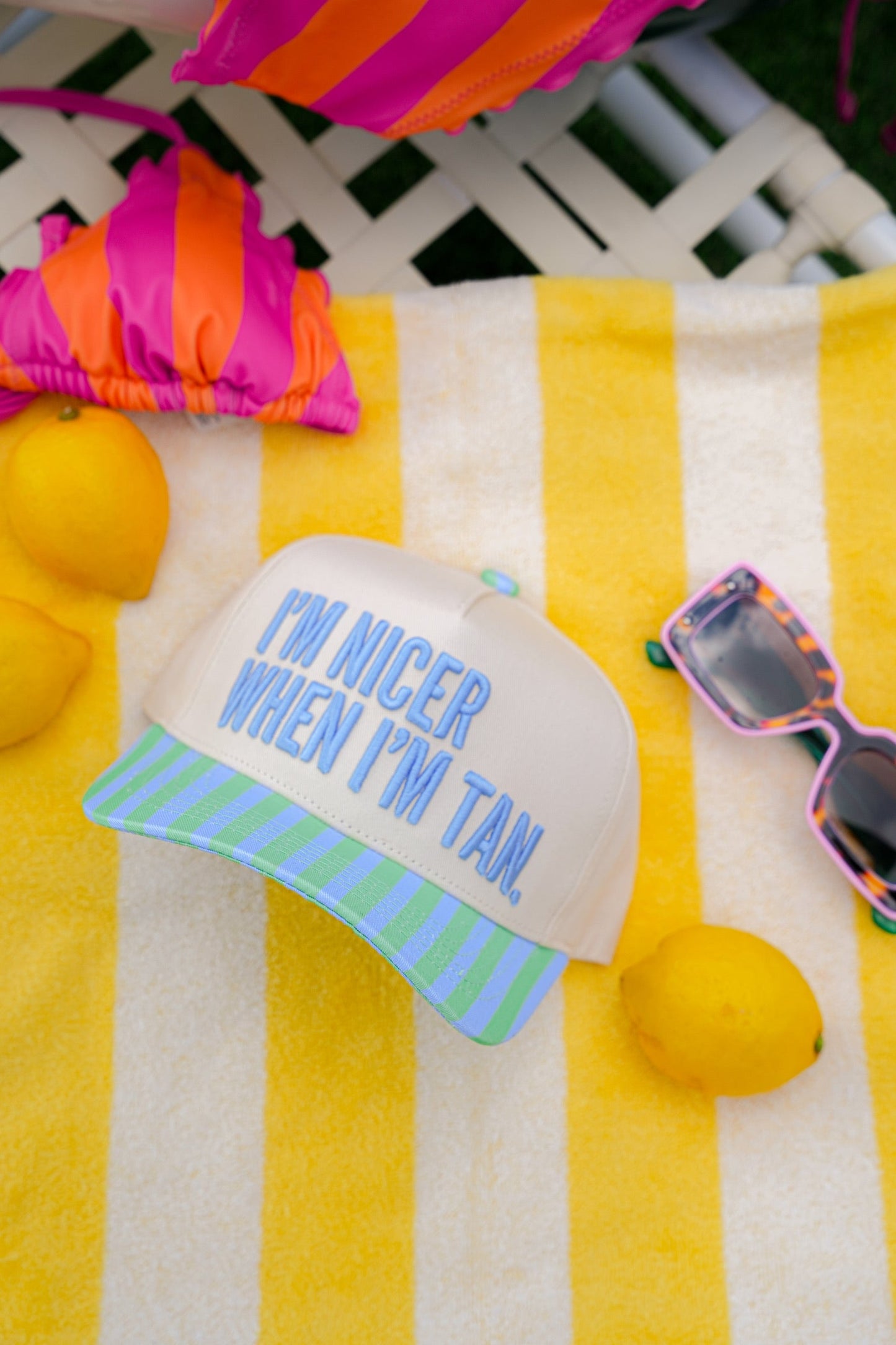 I'M NICER WHEN I'M TAN CANVAS CAP | DAD CAP