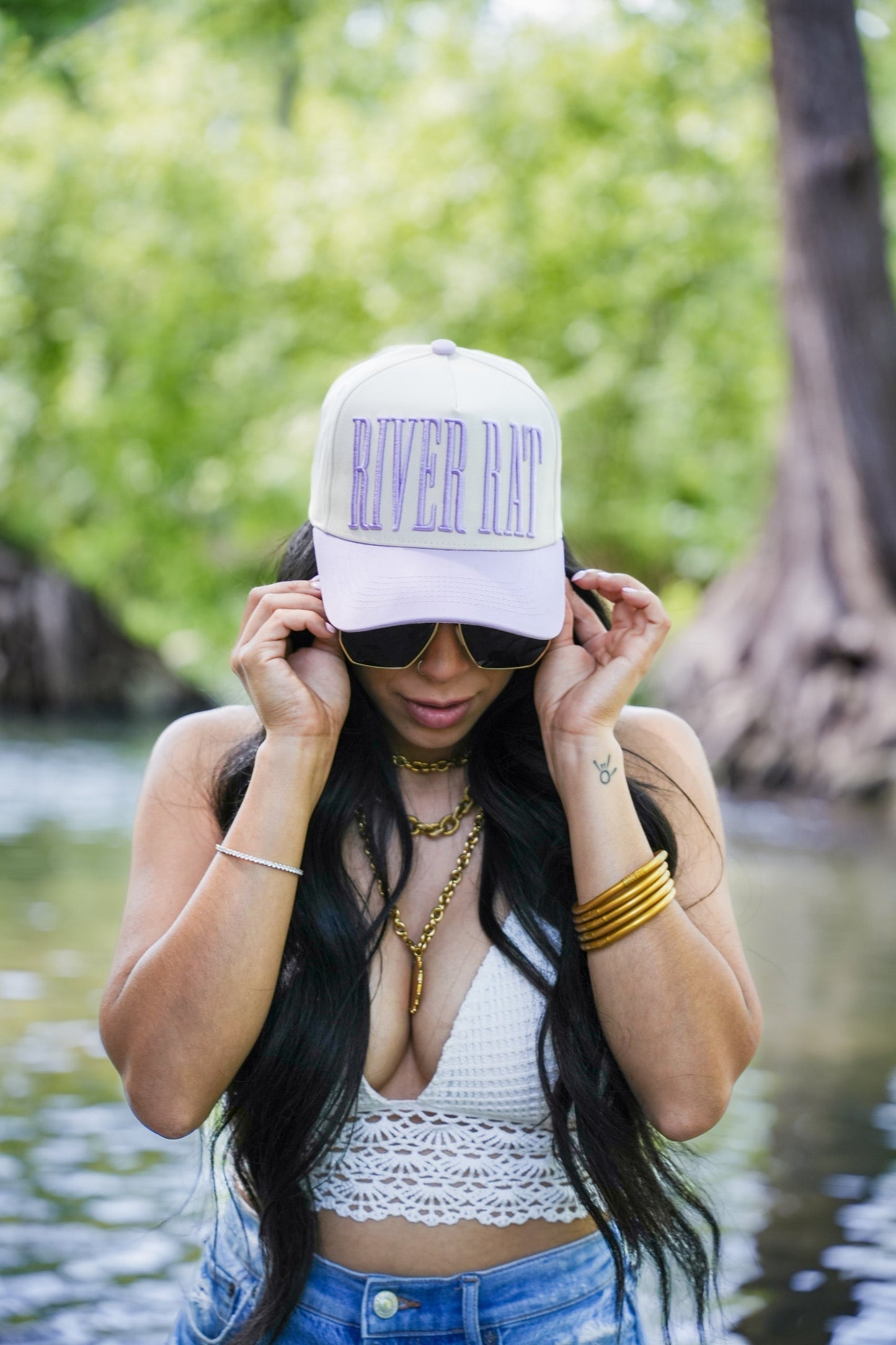 RIVER RAT TRUCKER HAT | CANVAS CAP