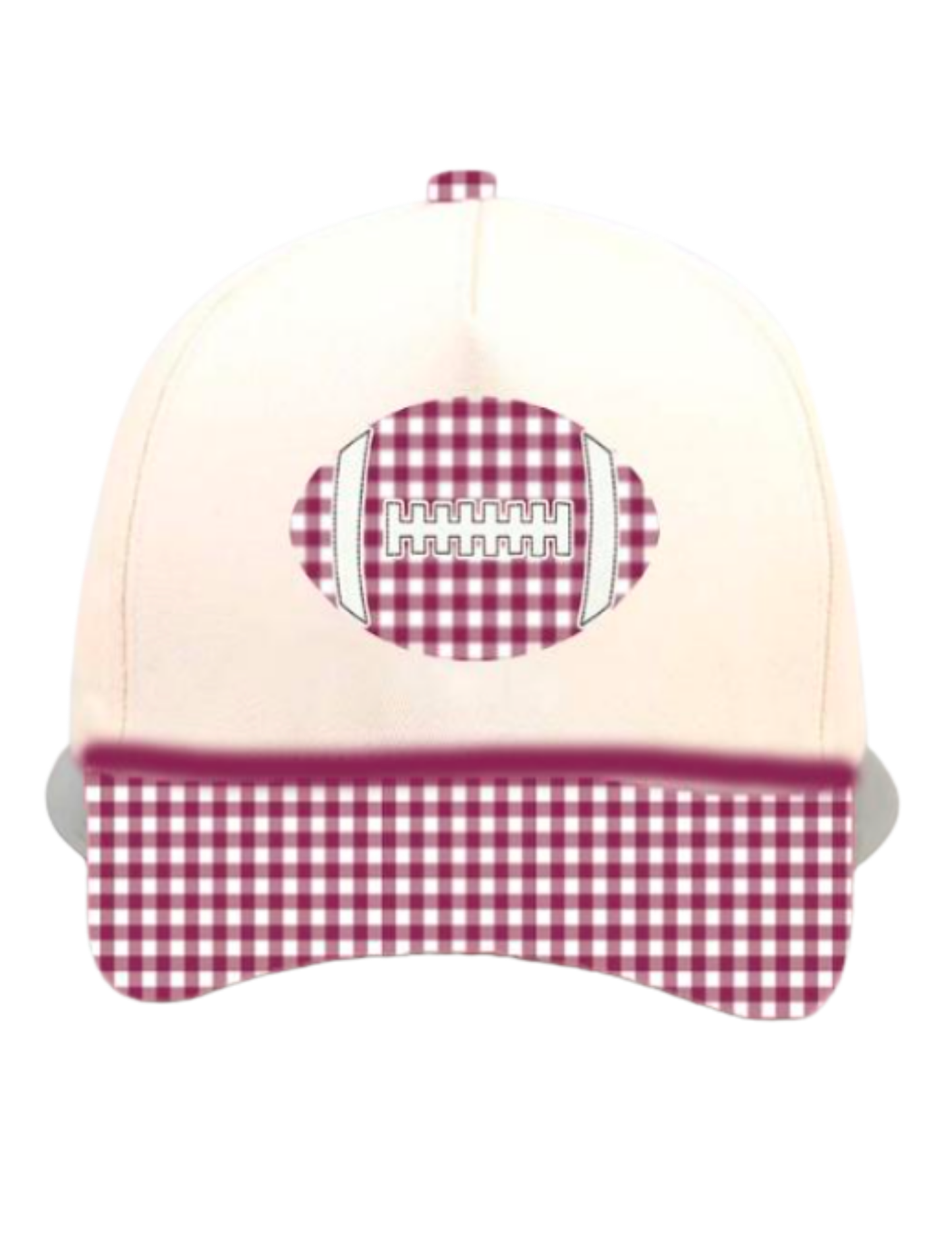 GINGHAM FOOTBALL CANVAS CAP