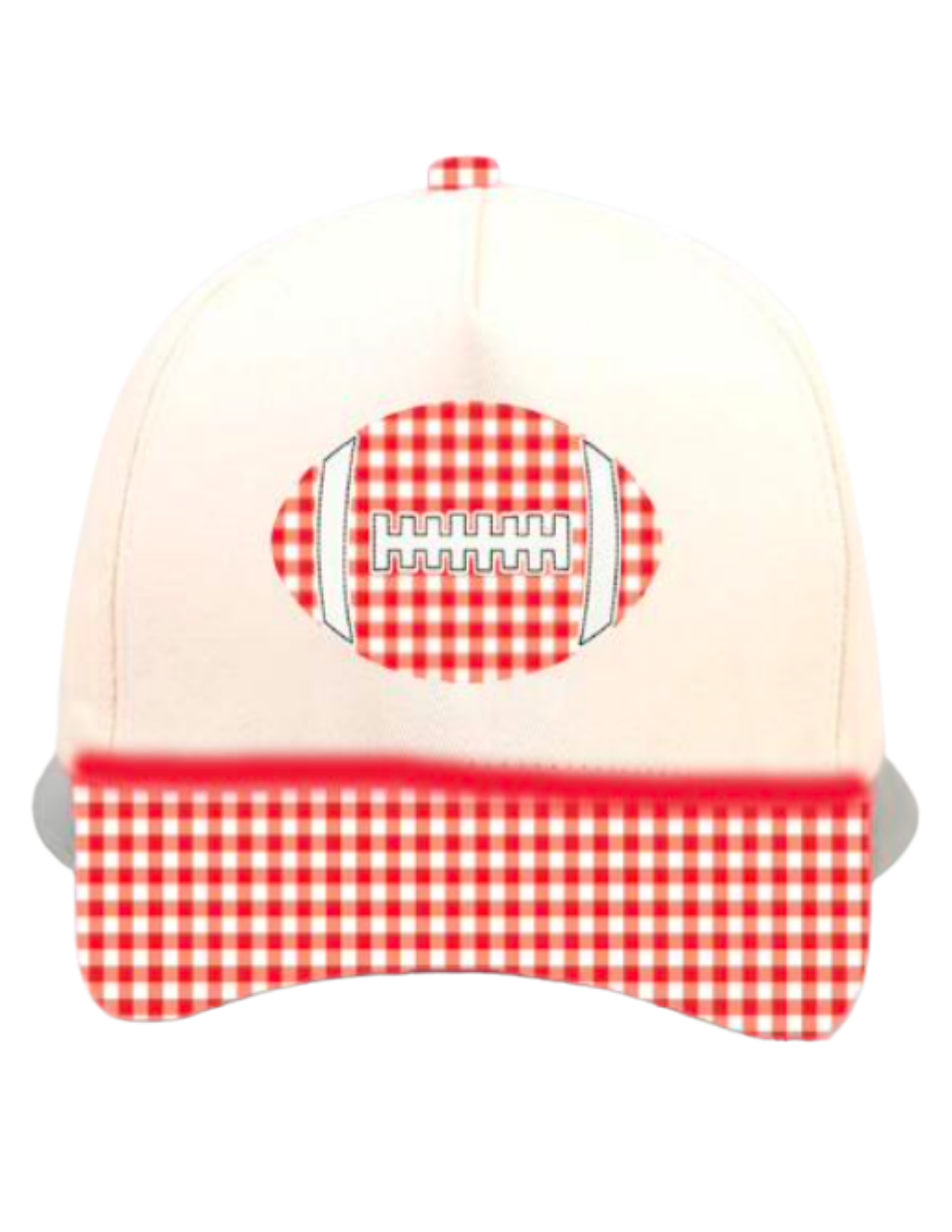GINGHAM FOOTBALL CANVAS CAP