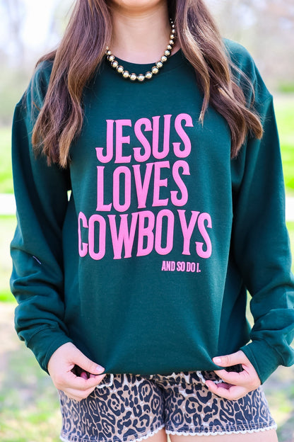 JESUS LOVES COWBOYS TEE | CREWNECK