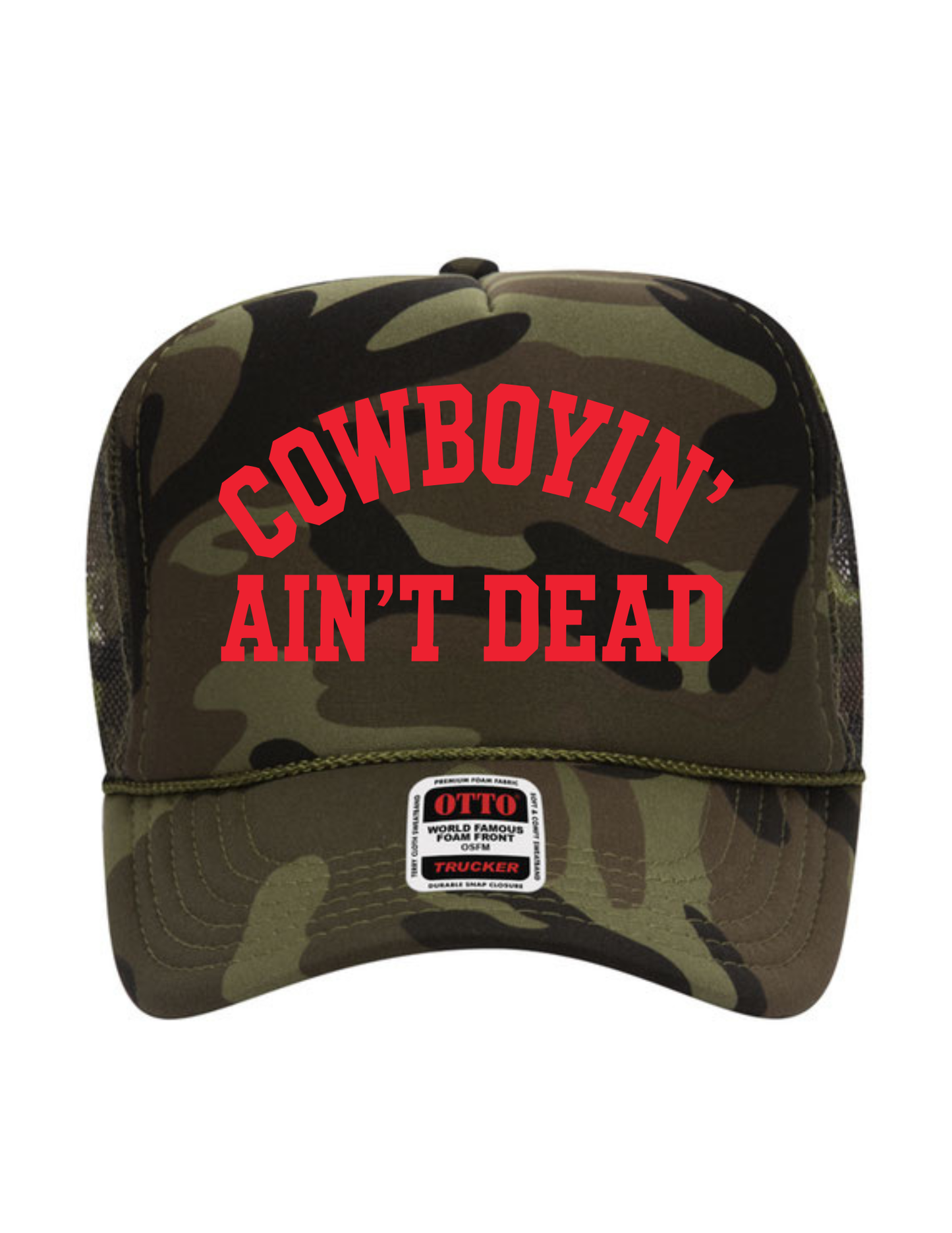 COWBOYIN' AIN'T DEAD TRUCKER HAT
