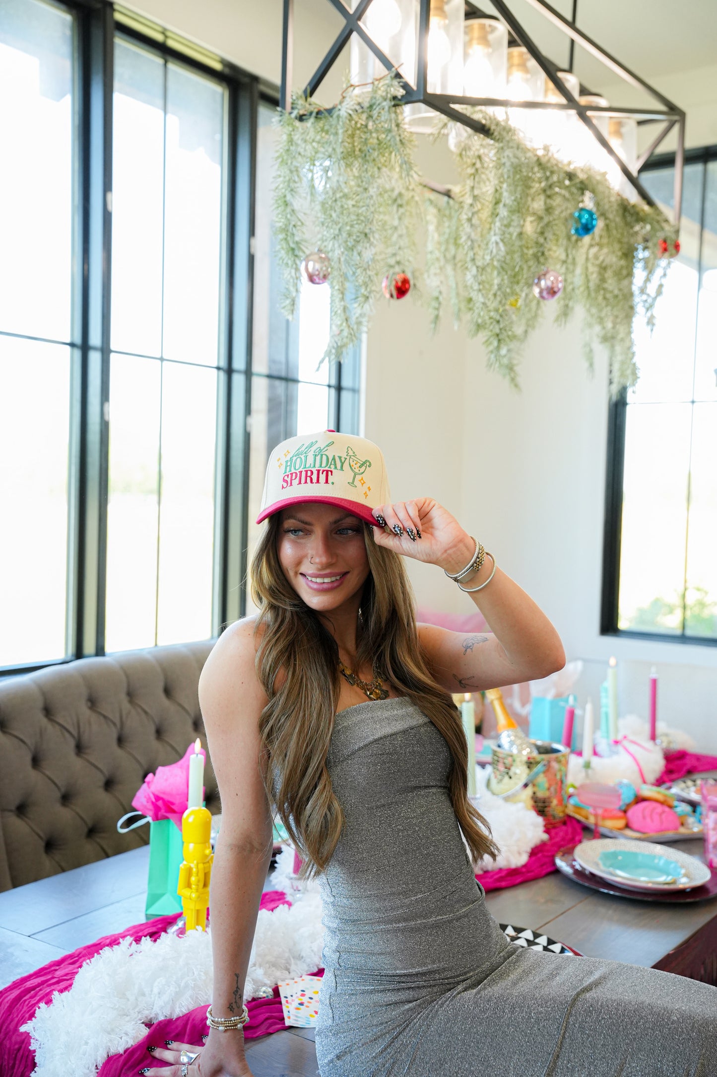 FULL OF HOLIDAY SPIRIT CANVAS CAP