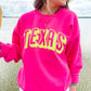 Hot Pink Texas Sweatshirt