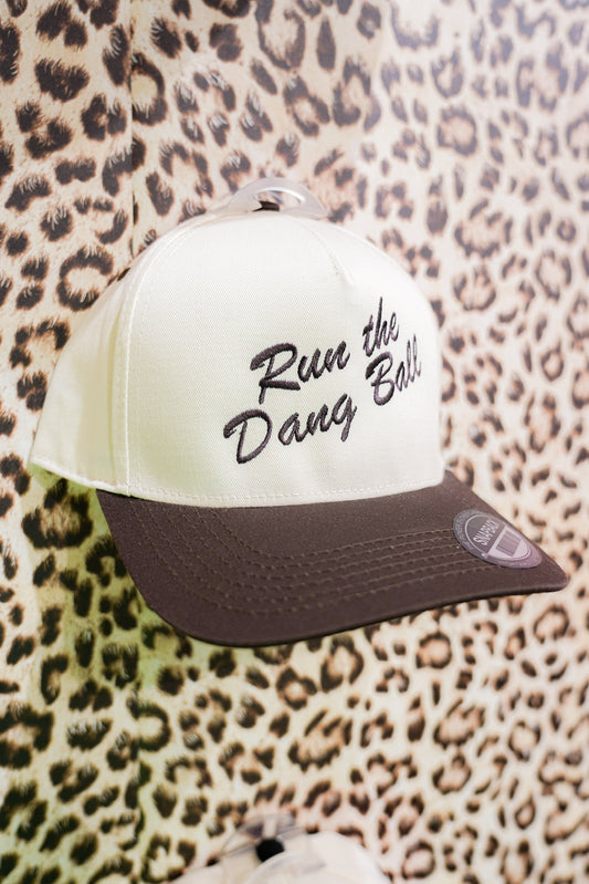 RUN THE DANG BALL CANVAS CAP