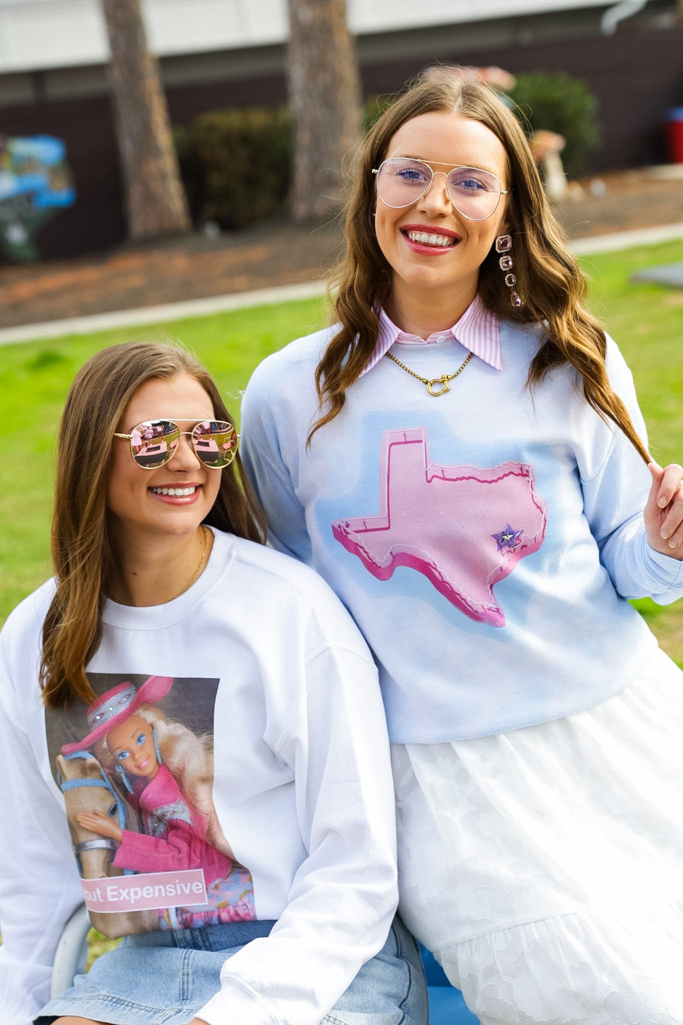 GINA PINK LABEL TEXAS TEE | CREWNECK