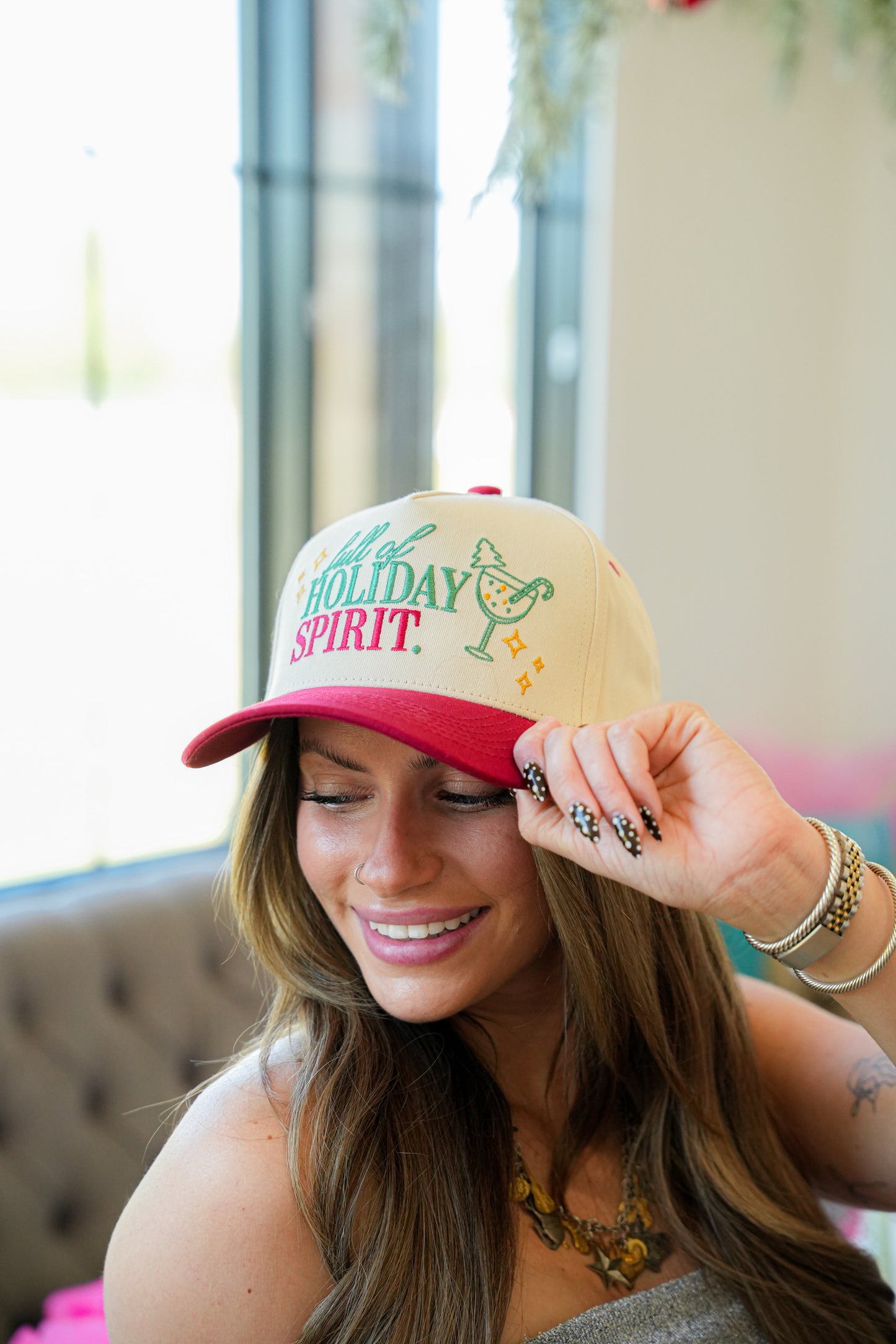 FULL OF HOLIDAY SPIRIT CANVAS CAP
