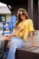 GINA PINK LABEL LIGHTNING COWBOY TEE
