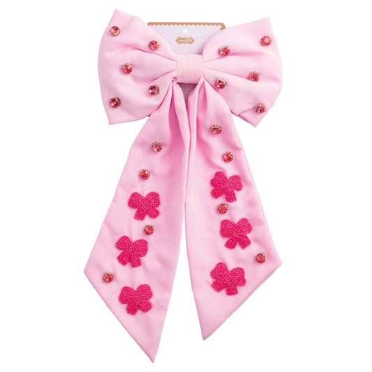 NUTCRACKER -  PINK HOLIDAY HAIR BOW