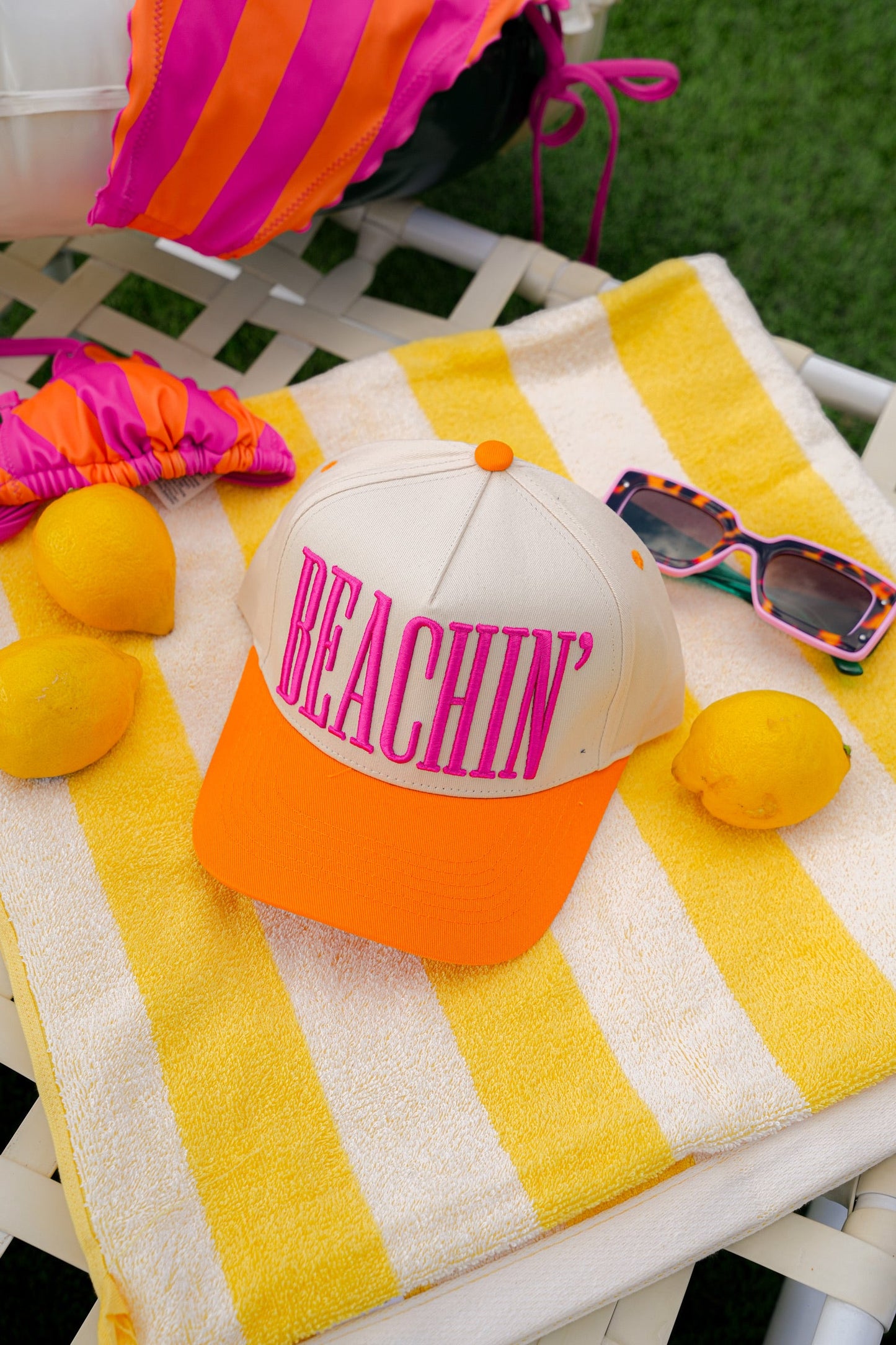 BEACHIN' TRUCKER HAT | CANVAS CAP
