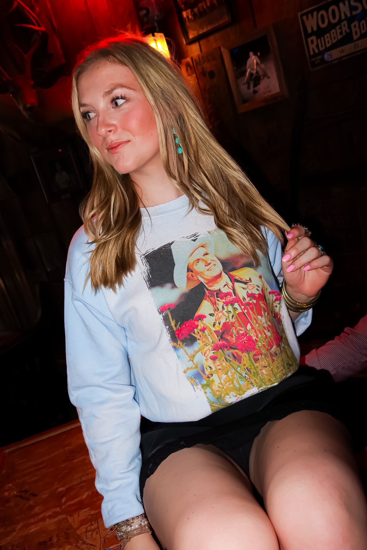 FLORAL COWBOY TEE | CREWNECK