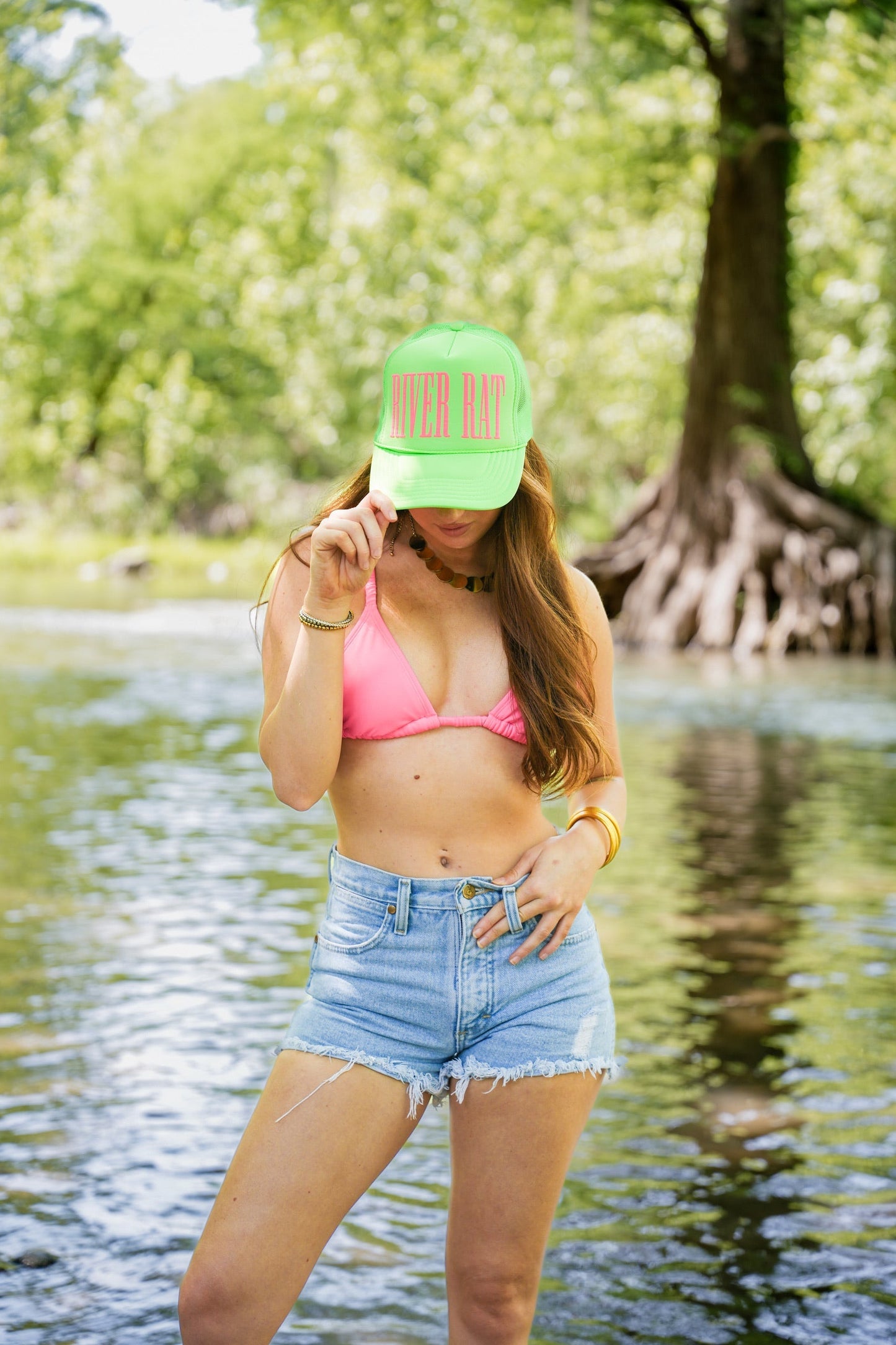 RIVER RAT TRUCKER HAT | CANVAS CAP