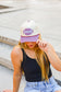 GINGHAM FOOTBALL CANVAS CAP