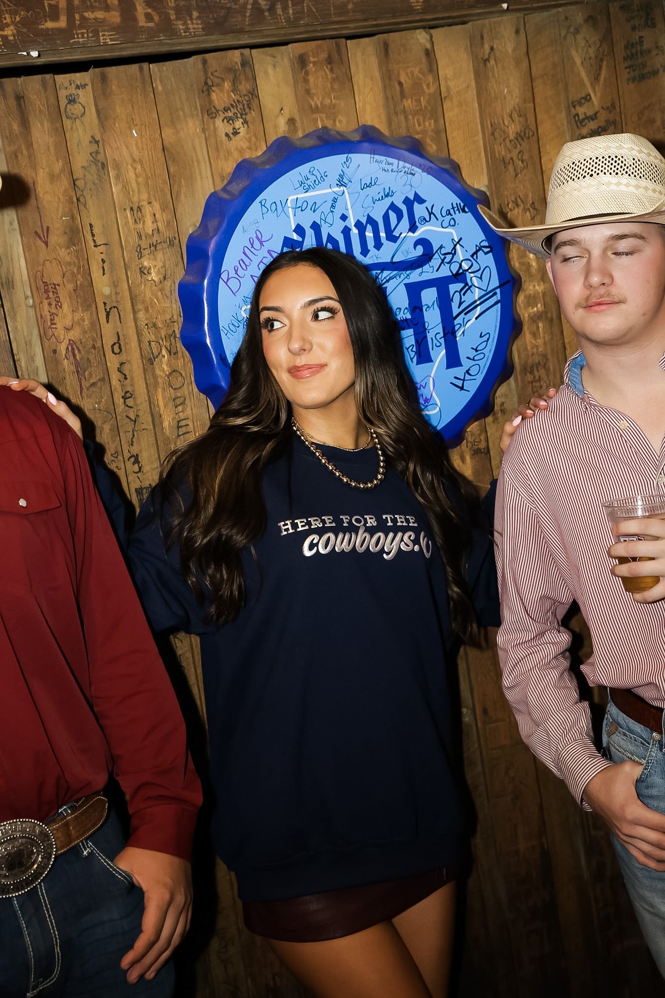 HERE FOR THE COWBOYS CREWNECK