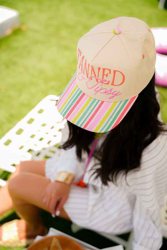 TANNED & TIPSY CANVAS CAP