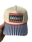 AMERICA STRIPED CANVAS CAP