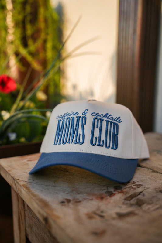 CAFFEINE & COCKTAILS MOM CLUB CANVAS CAP