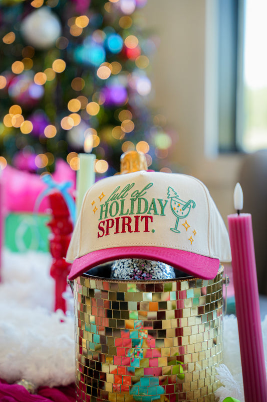 FULL OF HOLIDAY SPIRIT CANVAS CAP