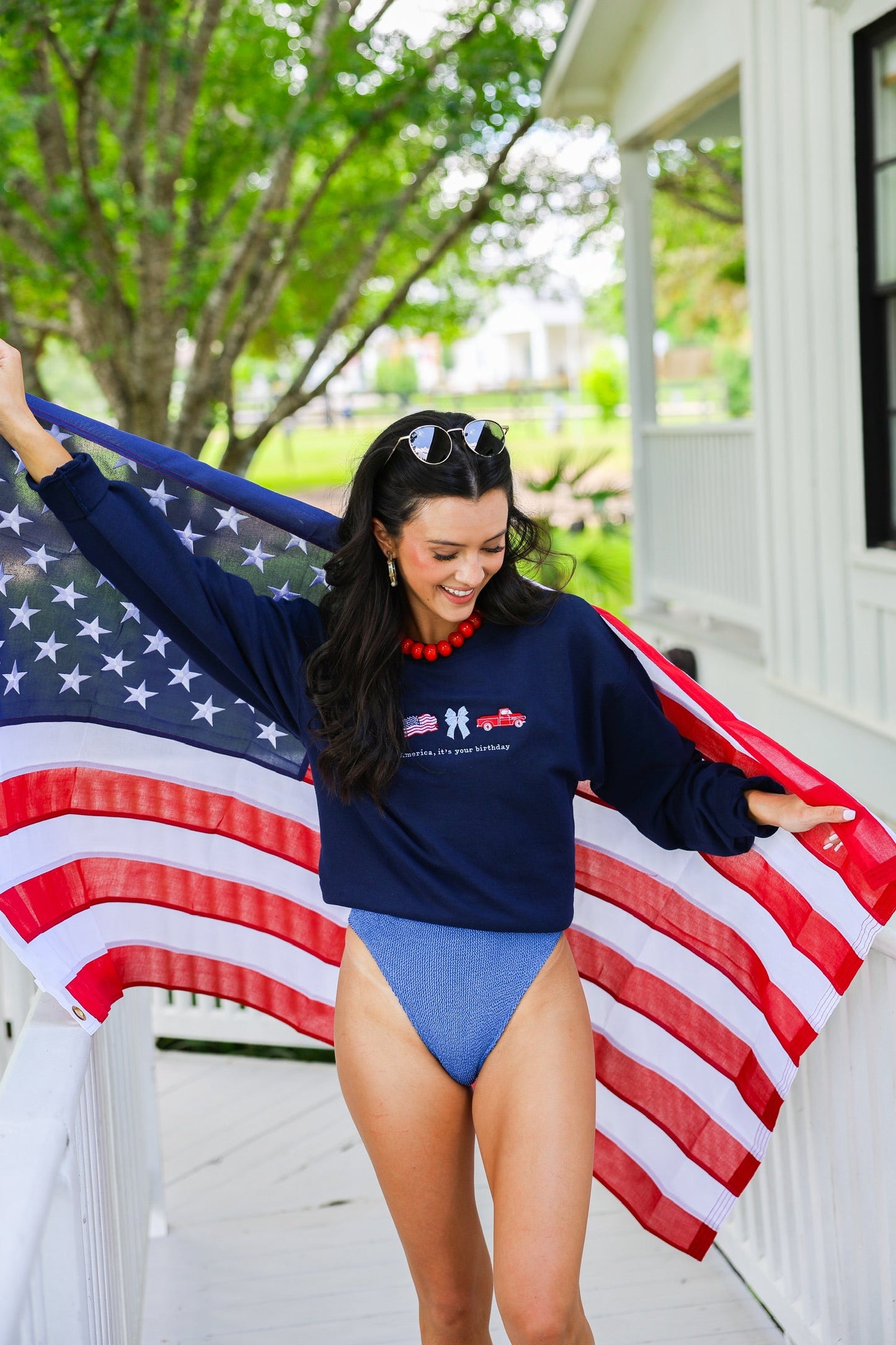 GO AMERICA, IT'S YOUR BIRTHDAY CREWNECK