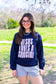 JESUS LOVES A COWGIRL TEE | CREWNECK