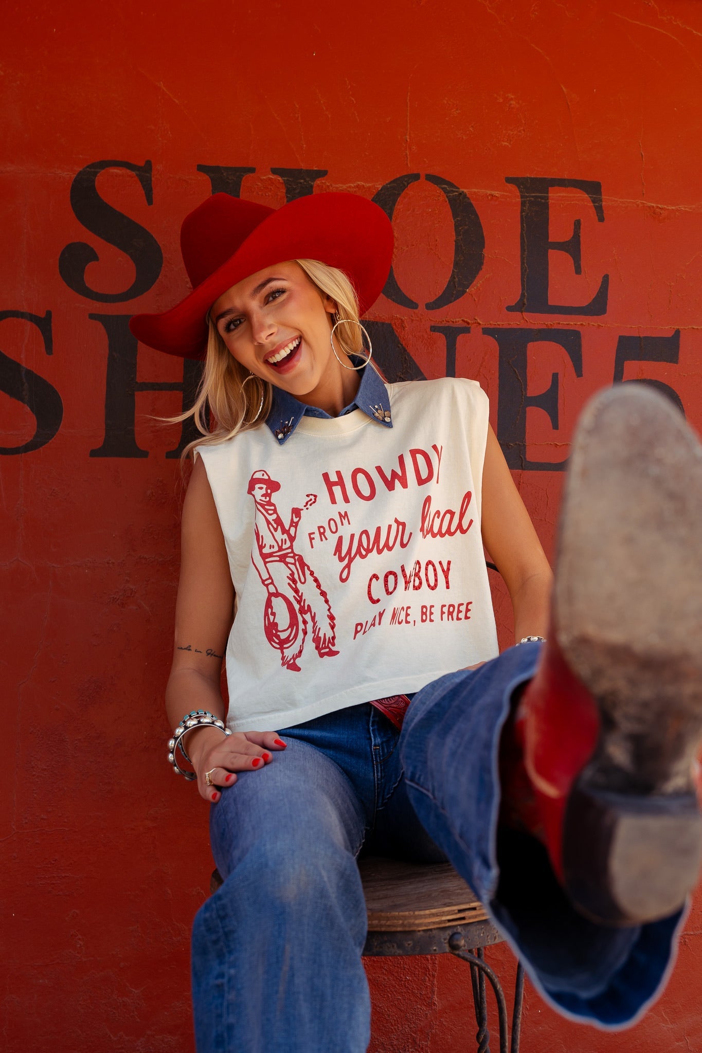 HOWDY FROM YOUR LOCAL COWBOY TEE | TANK | CREWNECK