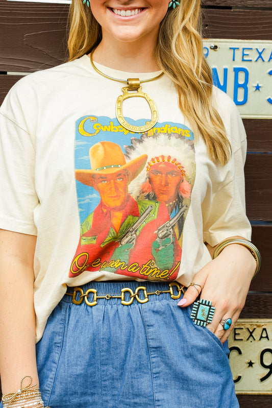 GINA COWBOYS'N INDIANS TEE