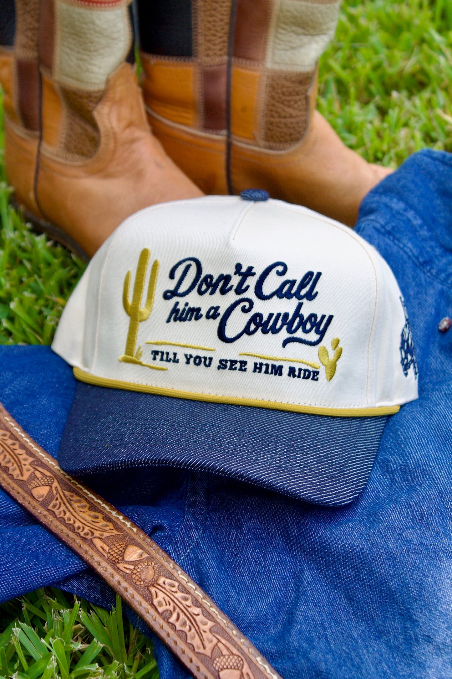 DON'T CALL HIM A COWBOY CANVAS CAP