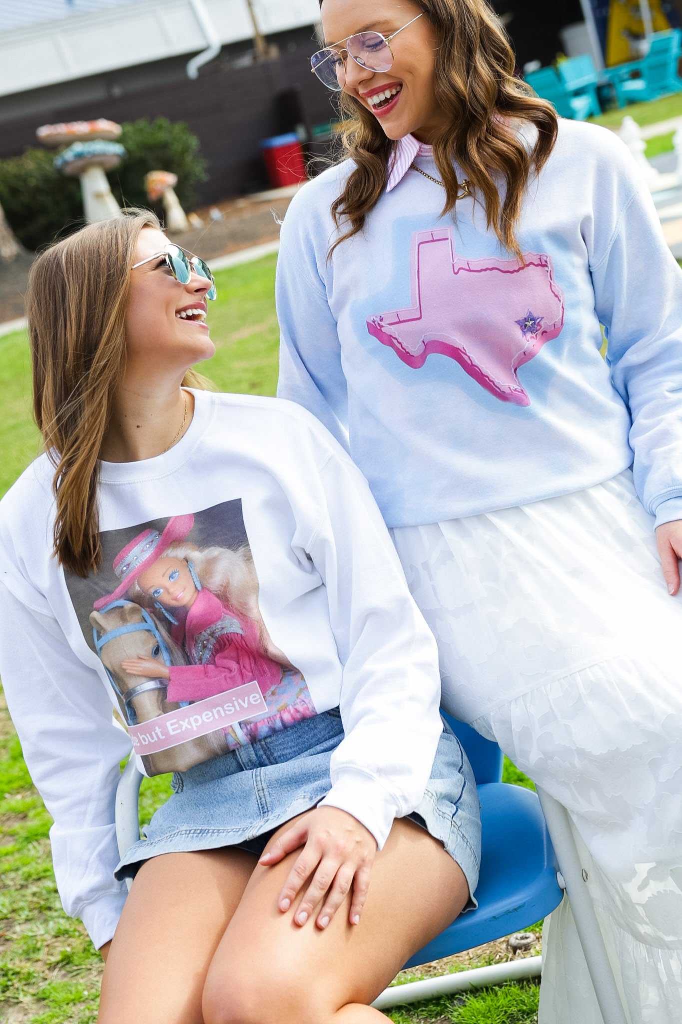 GINA PINK LABEL CUTE BUT EXPENSIVE TEE | CREWNECK