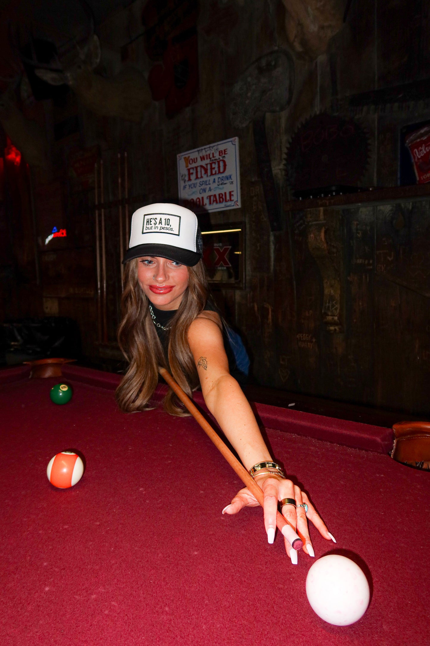 HE'S A 10, BUT IN PESOS TRUCKER HAT